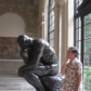 The "Thinker" at Auguste Rodin Museum Paris, FR